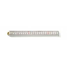 DUIMSTOK 1 METER, 4 DELEN WIT