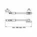 AXA TELE.RAAMUITZETTER BUITENDRAAIEND RVS/ZWART 348-473MM AXA TELE.RAAMUITZETTER BUITENDRAAIEND RVS/ZWART 348-473MM