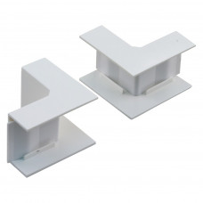 2 STUKS BINNENHOEK P25 WIT
