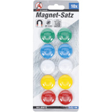 MAGNEET BUTTONS 30MM, 10DLG. 5 KLEUREN