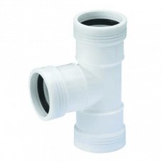 PP T-STUK 50 MM 90 GRADEN 3 X MANCHET WIT
