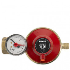 DRUKREGELAAR 30MB MET MANOMETER 1/4"LI