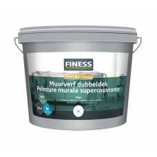 FINESS MUURVERF DUBBELDEK RAL 9010 5 LITER FINESS MUURVERF DUBBELDEK RAL 9010 5 LITER