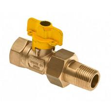 GASKOGELKRAAN 3/4" BINNEN X 3/4" KOPP. BUITENDRAAD GASKOGELKRAAN 3/4" BINNEN X 3/4" KOPP. BUITENDRAAD
