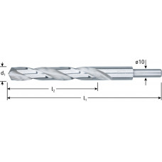 HSS-G SPIRAALBOOR, DIN 338, TYPE N, D2=10, ø13,0 HSS-G SPIRAALBOOR, DIN 338, TYPE N, D2=10, ø13,0