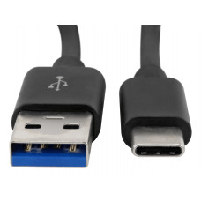ANSMANN DATA & OPLAADKABEL USB A - USB C 2 METER ZWART