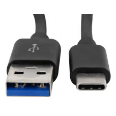 ANSMANN DATA & OPLAADKABEL USB A - USB C 2 METER ZWART ANSMANN DATA & OPLAADKABEL USB A - USB C 2 METER ZWART