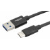 ANSMANN DATA & OPLAADKABEL USB A - USB C 2 METER ZWART ANSMANN DATA & OPLAADKABEL USB A - USB C 2 METER ZWART