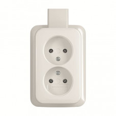 B&J 2-VOUDIGE WANDCONTACTDOOS ZONDER RANDAARD INCL.MONTAGEPLAAT WIT B&J 2-VOUDIGE WANDCONTACTDOOS ZONDER RANDAARD INCL.MONTAGEPLAAT WIT
