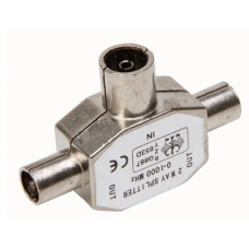 COAX SPLITTER TV 1FEMALE/2MALE METAAL
