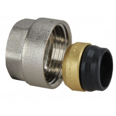 ADAPTOR 3/4''EURO.X 15MM VERNIKKELD
