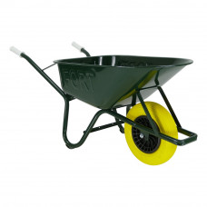KRUIWAGEN MET GROENE BAK EN ANTI-LEK WIELEN 80 LTR KRUIWAGEN MET GROENE BAK EN ANTI-LEK WIELEN 80 LTR