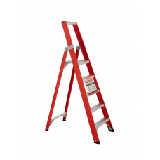 4TECX TRAP ENKEL OPLOOPBAAR ALUMINIUM 1 X 5 TREDES