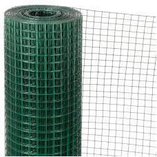 VOLIEREGAAS GROEN GEPLAST.13X13X0,9MM 50 CM HOOG VOLIEREGAAS GROEN GEPLAST.13X13X0,9MM 50 CM HOOG
