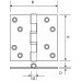 KOGELLAGERSCHARNIER 76X76 VERZINKT KOGELLAGERSCHARNIER 76X76 VERZINKT