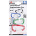 KARABIJNHAAKSET 4DLG, ALU, 4 KLEUREN