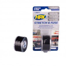 STRETCH & FUSE ZELFVULKANISERENDE TAPE - ZWART 25MM X 3M
