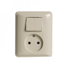 PEHA INBOUW COMBI.SERIE CREME